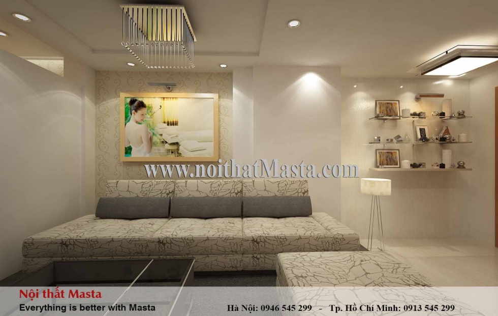 thiet ke phong spa tai nha